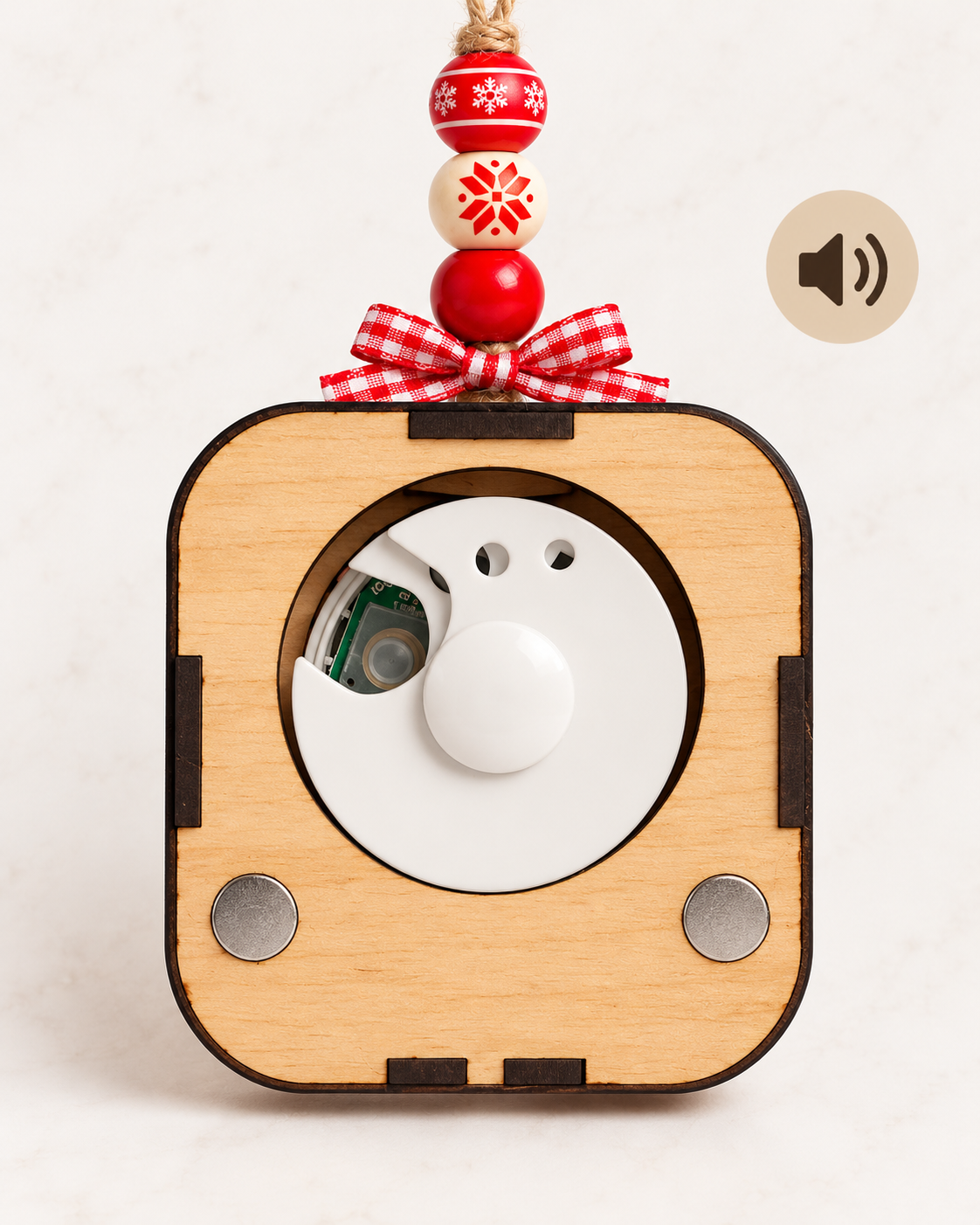 Recordable Voice Christmas Ornament – Personalized Message Keepsake