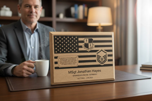 Custom Engraved Wood Award – Personalized Recognition Trophy