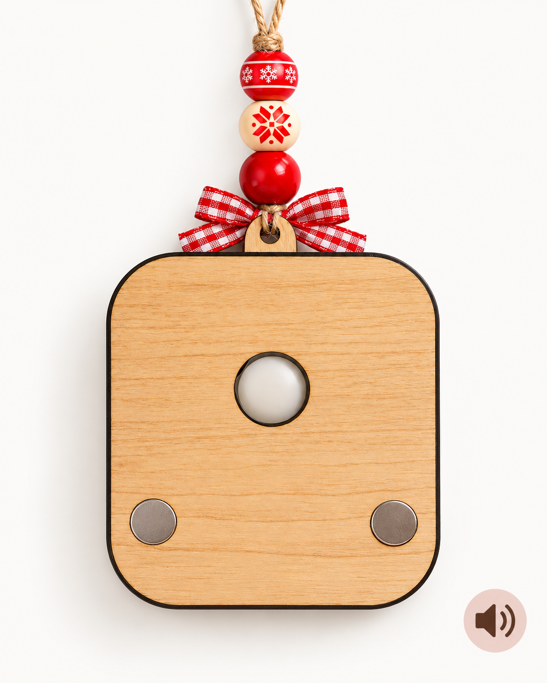Recordable Voice Christmas Ornament – Personalized Message Keepsake