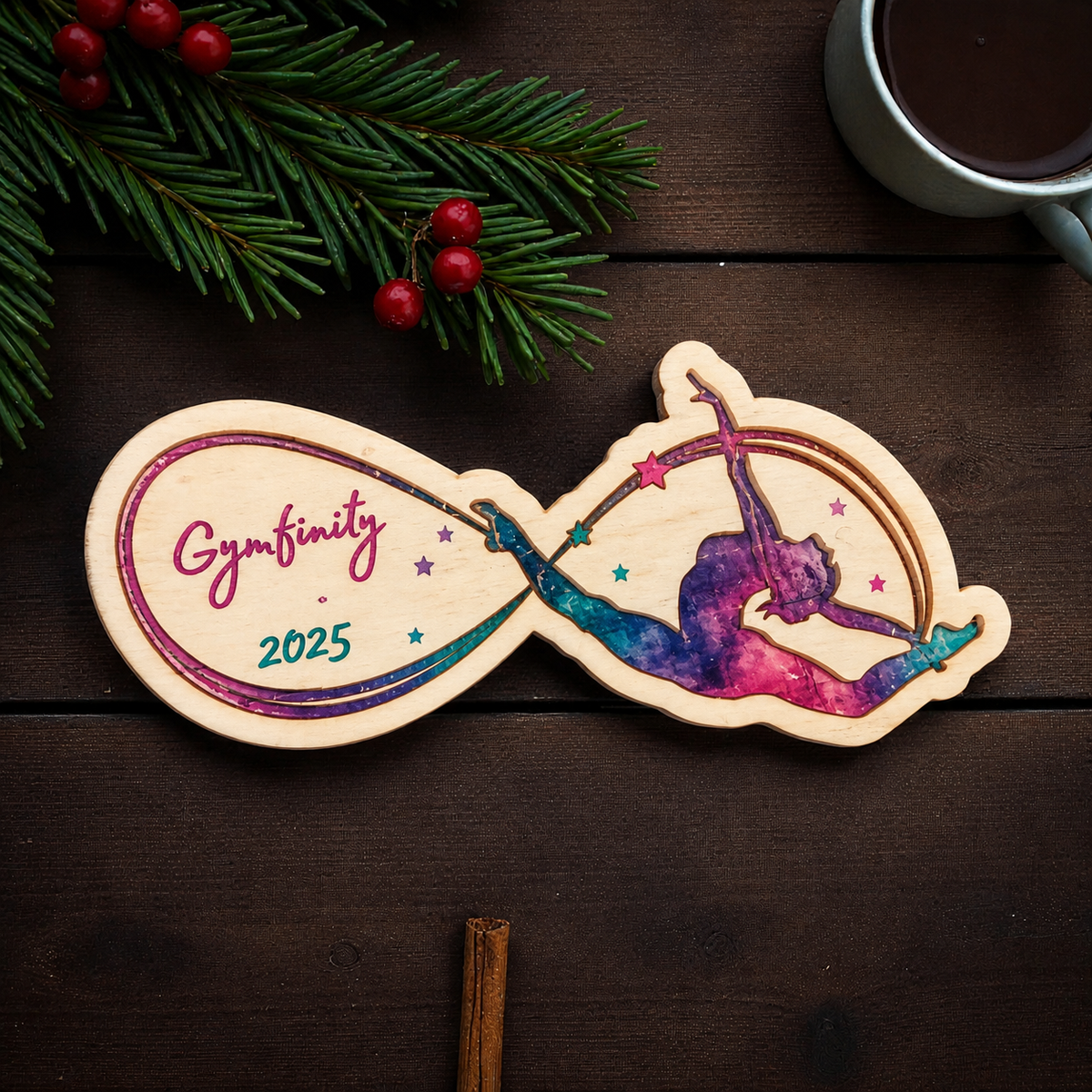 Fully Custom Engraved Wood Ornament – Personalized Christmas – Premium