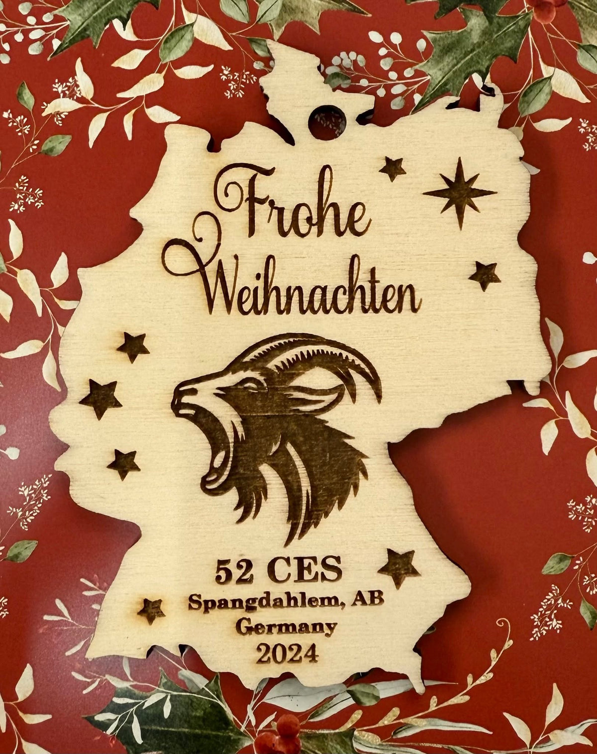 Custom Engraved Wood Ornaments – Bulk Order – Personalized Corporate Gift
