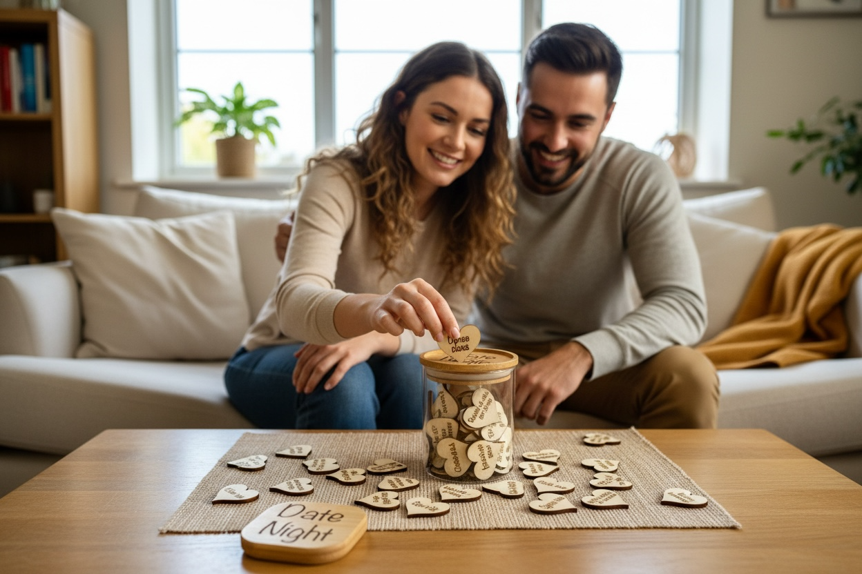Date Night Jar – 30 Creative Date Ideas – Romantic Gift for Couples