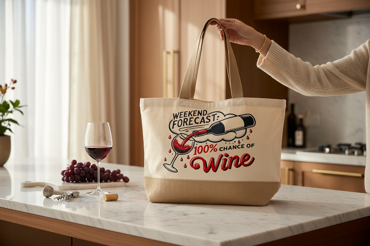 Personalized Statement Canvas Tote Bag – Custom Gift for Women