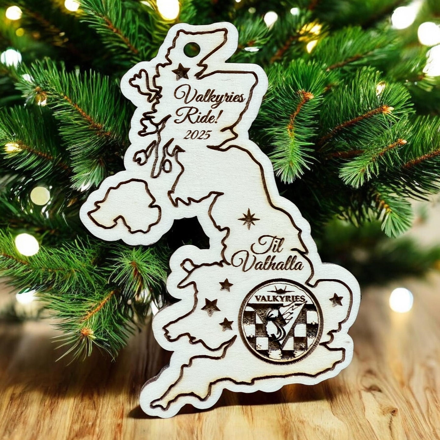 Fully Custom Engraved Wood Ornament – Personalized Christmas Ornament