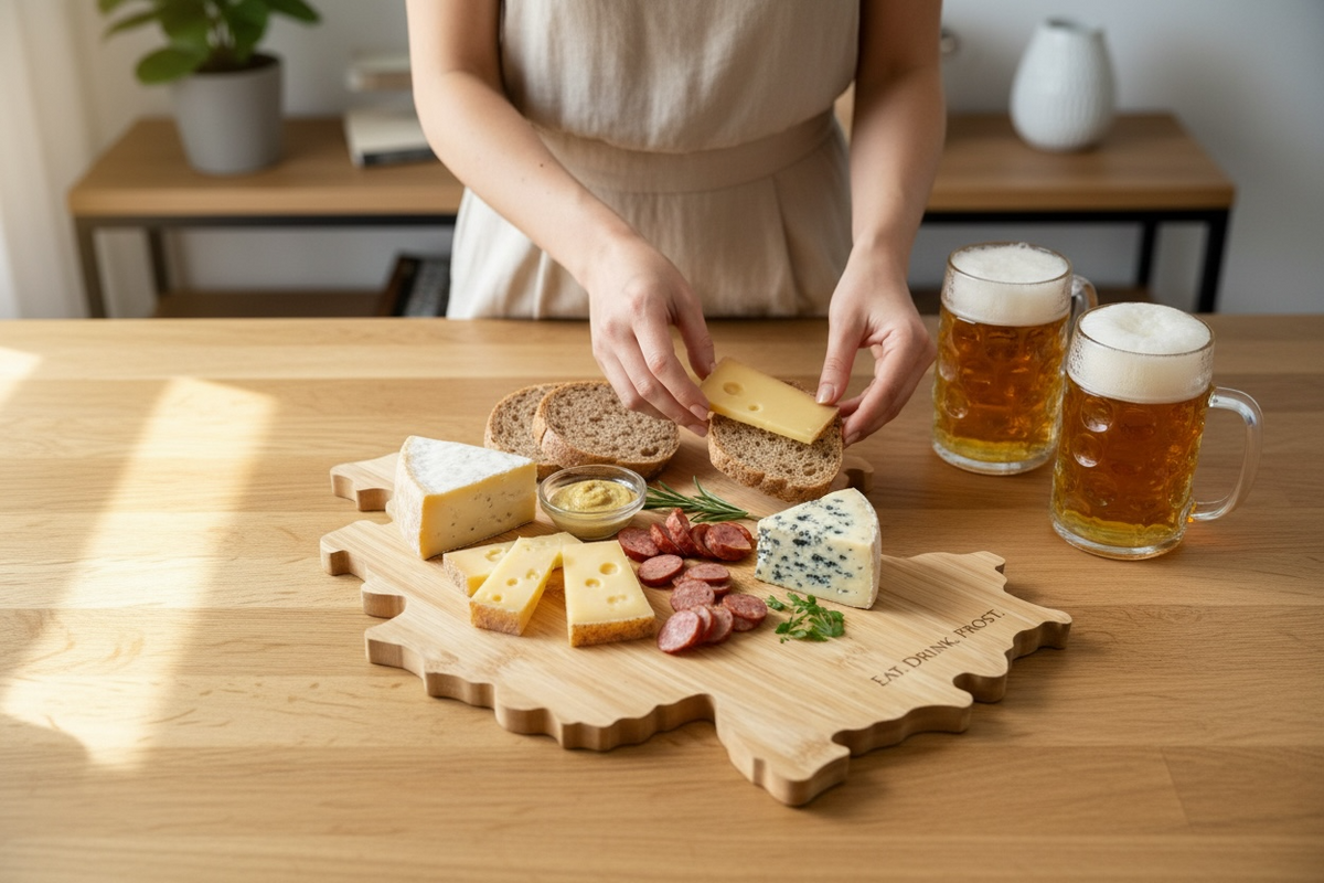 Personalized Germany Charcuterie Board – Custom Engraved Wood – German Gift