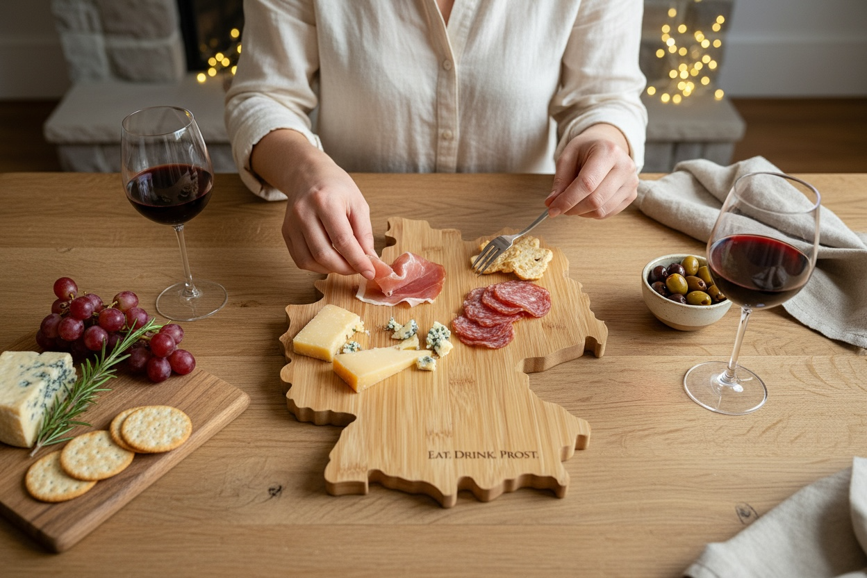 Personalized Germany Charcuterie Board – Custom Engraved Wood – German Gift