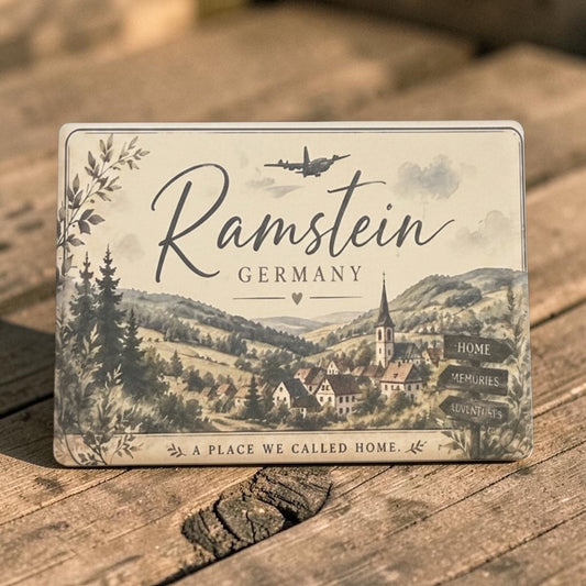 Ramstein Air Base Germany Magnet – Custom Engraved Military Keepsake